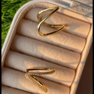 V shape Curved Ring
