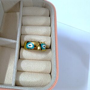 Evil eye challa Ring