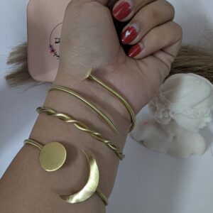 Stack of 3 set of Brass Bracelet