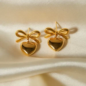 Heart-Bow Earrings