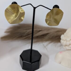 Round Brass Earrings